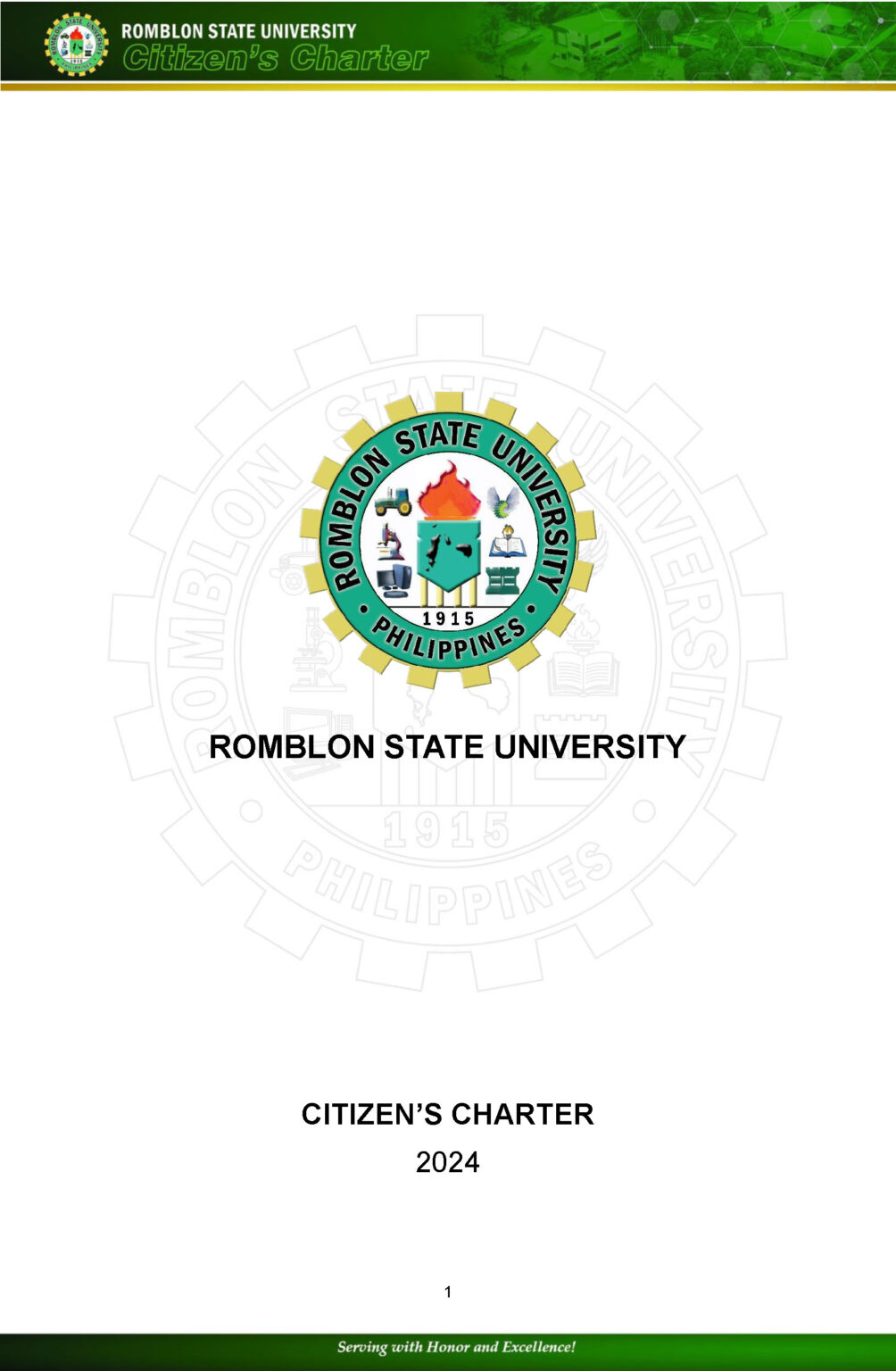 Citizen's Charter Cover